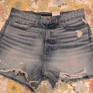 Lucky brand high rise cut off Jean shorts